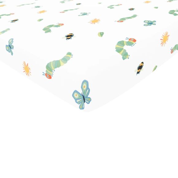 Kyte Baby x Eric Carle Crib Sheet in The Very Hungry Caterpillar NIB - Picture 1 of 1